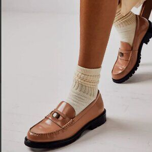 new Free People Liv LEATHER loafers 3T79